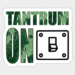 Tantrum On Sticker